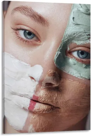 Spa Beauty simply emerge psychological opposite Salon Facial Beauty Poster Canvas Painting Posters And Prints Wall Art Pictures for Living Room Bedroom Decor 16x24inch(40x60cm) Beauty Mask Facial Poster for 