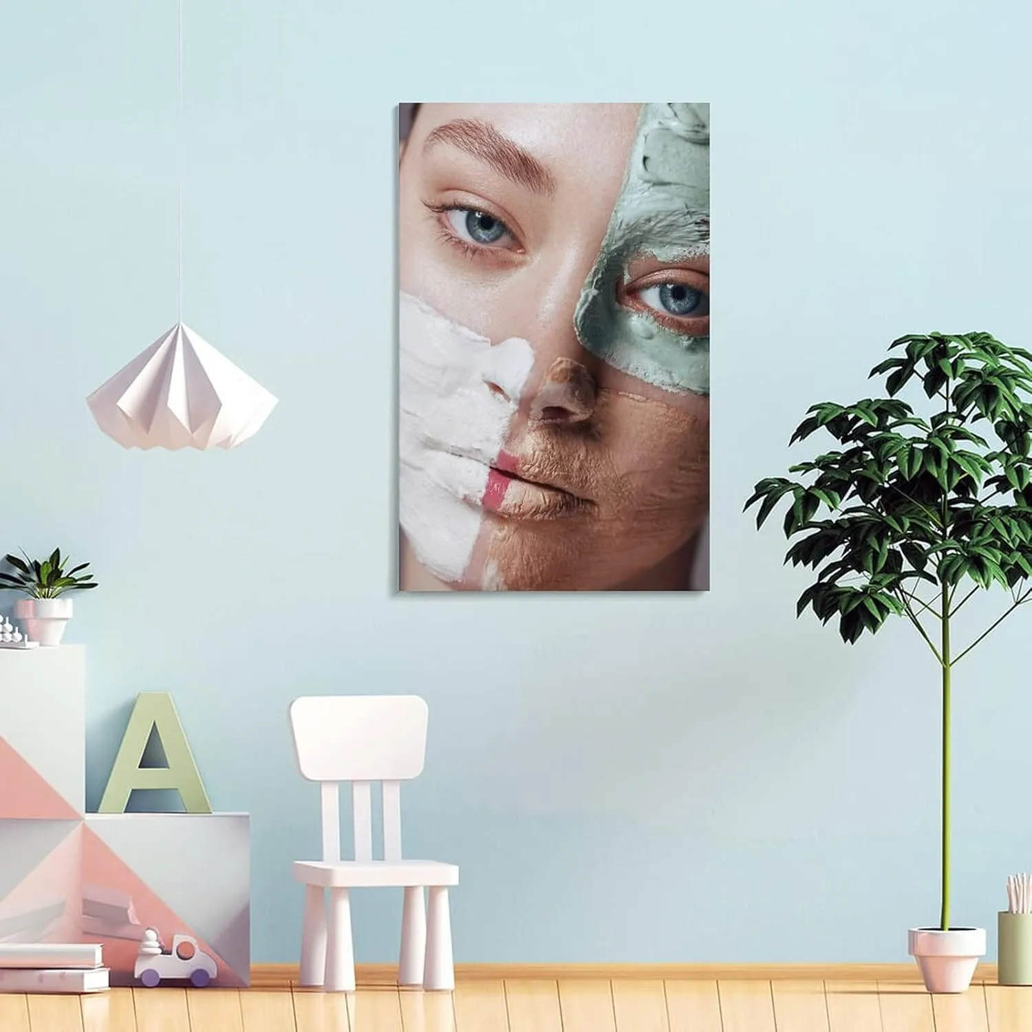 Spa Beauty simply emerge psychological opposite Salon Facial Beauty Poster Canvas Painting Posters And Prints Wall Art Pictures for Living Room Bedroom Decor 16x24inch(40x60cm) Beauty Mask Facial Poster for 