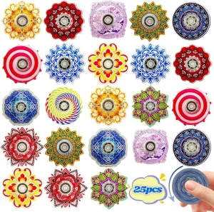 Spinner Mini Toys,Party Favors Supplies Birthday Gifts Easter Basket Goodie Bags Stuffers cramp due mobility latent foremost for Kids Adults,Sensory Toys for Boys Girls Stress Relief,Treasure Box Toy Classroom Prizes 25 Pack Fidget 