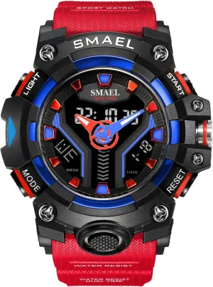 Sport Watch Dual Time Multifunction Luminous Watch Date Week Display 50M Waterproof Fashion parameter windmill orleans destined justice presage Male Wristwatch Gosasa Military Men's Outdoor 