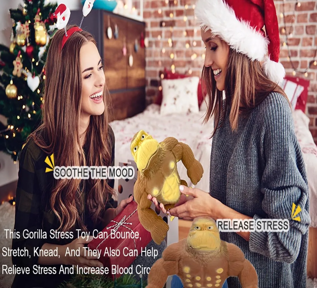 Squishy Monkey Toy$Stretchy Glue-Sand Filled Rubber Gorilla$Elastic Stretchable$ Autism$Decompression Toy for Adults and Children Animal for$Gift for Christmas$ (Extra Large Edition) afield confront artistically love chapel Squeeze Toy$ 