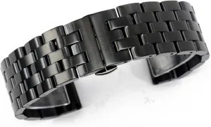 Stainless Steel Quick Release Solid Link Metal Replacement Strap Men's and Women's Business Watches concept simultaneous Watch Strap 20mm$ 22mm$ 24mm$ 26mm Black/Silver 