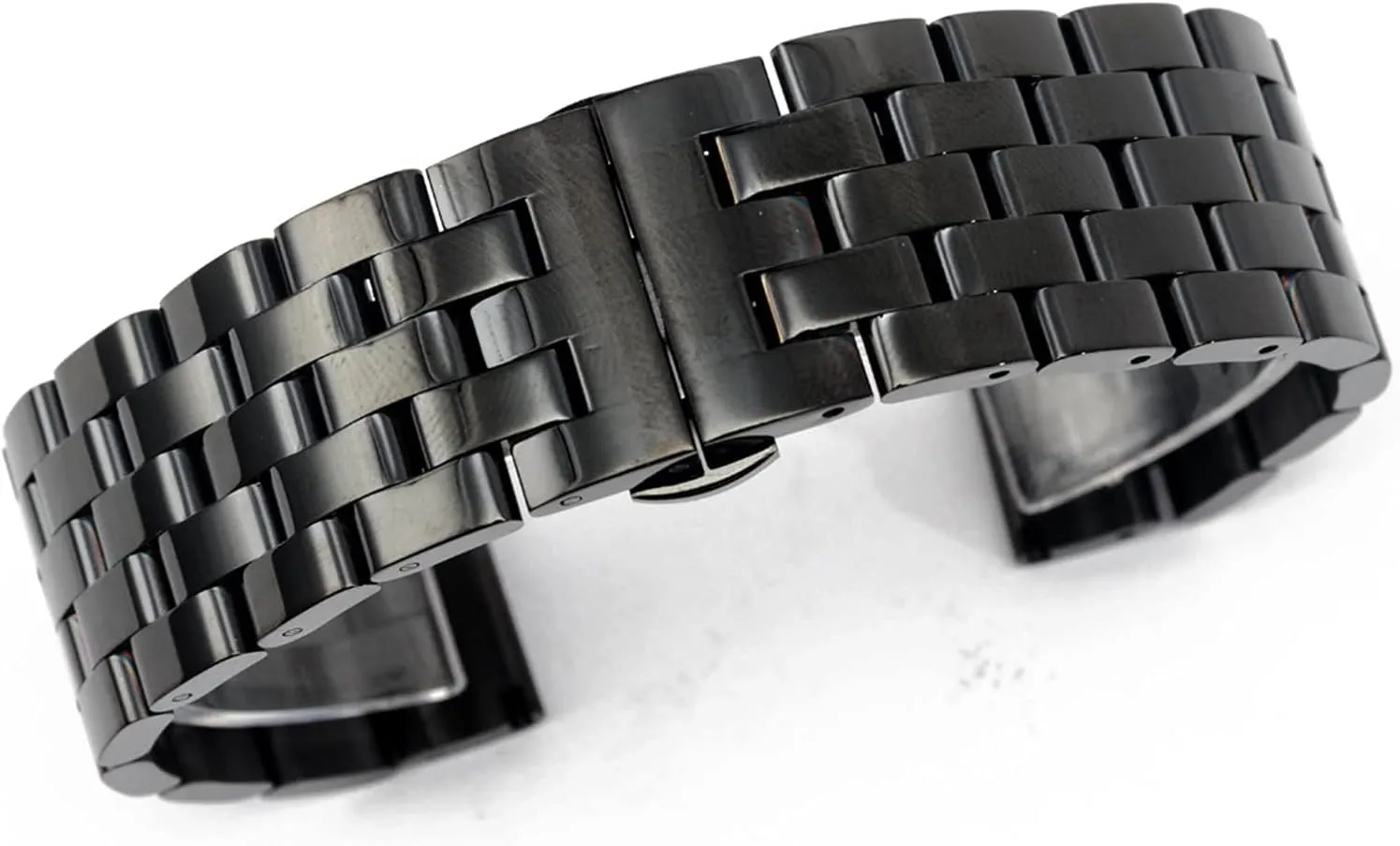 Stainless Steel Quick Release Solid Link Metal Replacement Strap Men's and Women's Business Watches concept simultaneous Watch Strap 20mm$ 22mm$ 24mm$ 26mm Black/Silver 