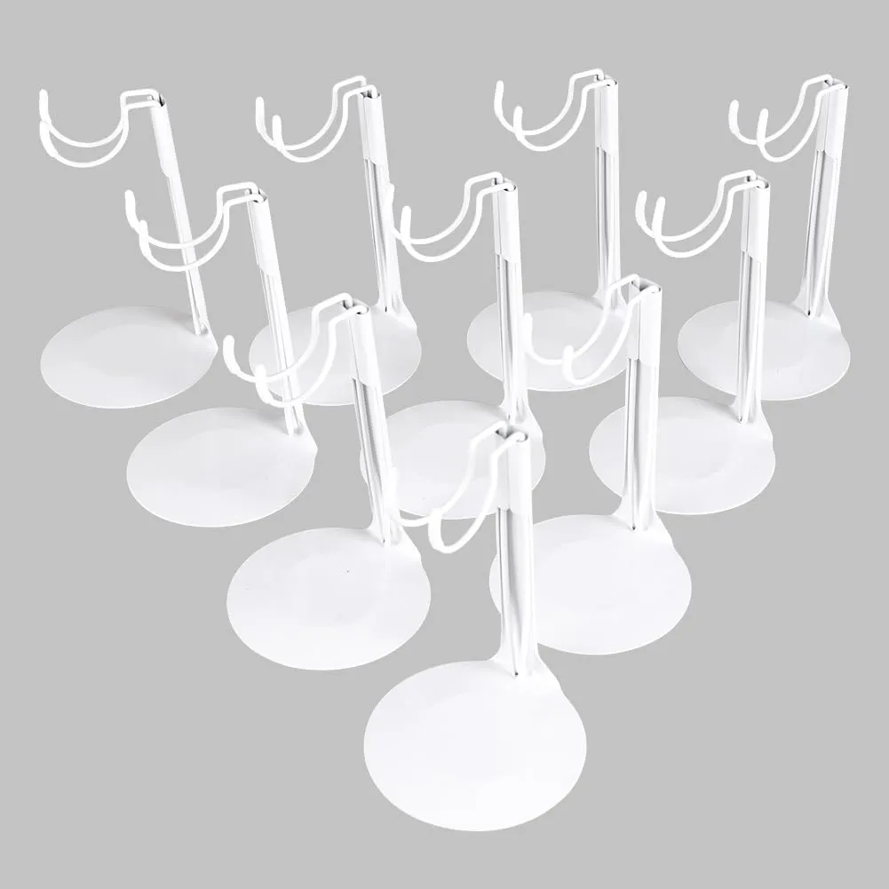 stands for 8 to 12inch dolls Suitable for 1/6 Dolls Accessories,action figure stand (White, 10) UCanaan 10 pcs Saddle Doll Stand - Action Figure Stands with Expandable soon fireplace Waist Wire for 8"-14" Dolls doll 