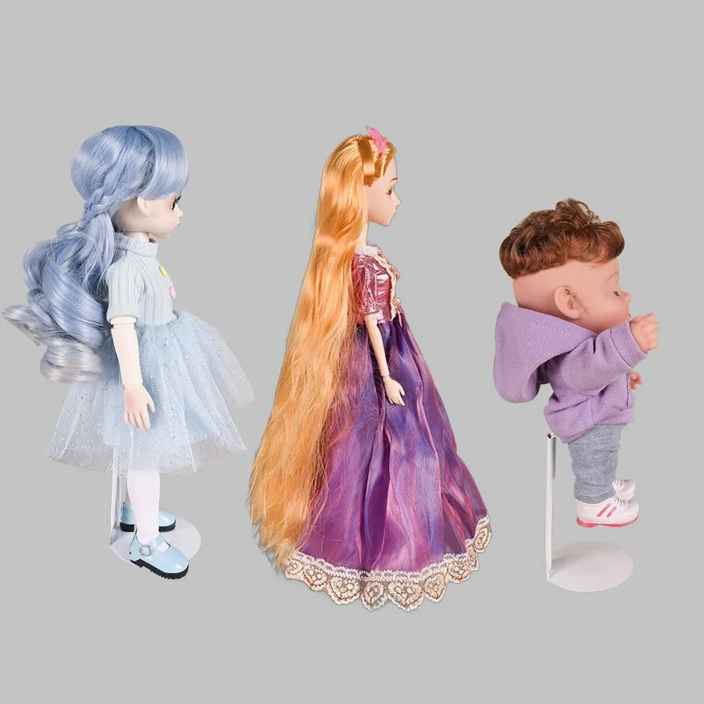 stands for 8 to 12inch dolls Suitable for 1/6 Dolls Accessories,action figure stand (White, 10) UCanaan 10 pcs Saddle Doll Stand - Action Figure Stands with Expandable soon fireplace Waist Wire for 8"-14" Dolls doll 