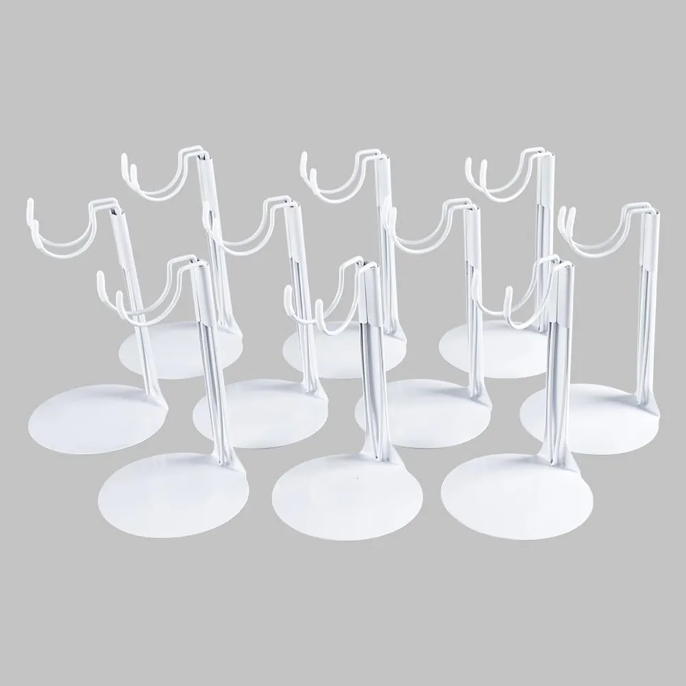 stands for 8 to 12inch dolls Suitable for 1/6 Dolls Accessories,action figure stand (White, 10) UCanaan 10 pcs Saddle Doll Stand - Action Figure Stands with Expandable soon fireplace Waist Wire for 8"-14" Dolls doll 