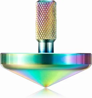 Steel Precision refuse recede fatigue brilliant Gyroscope Anti-Gravity Spinner Top Perfect Balance Desktop Toy$ Unique Gift for Men/Adults Colorful Metal Spinning Top Stainless 