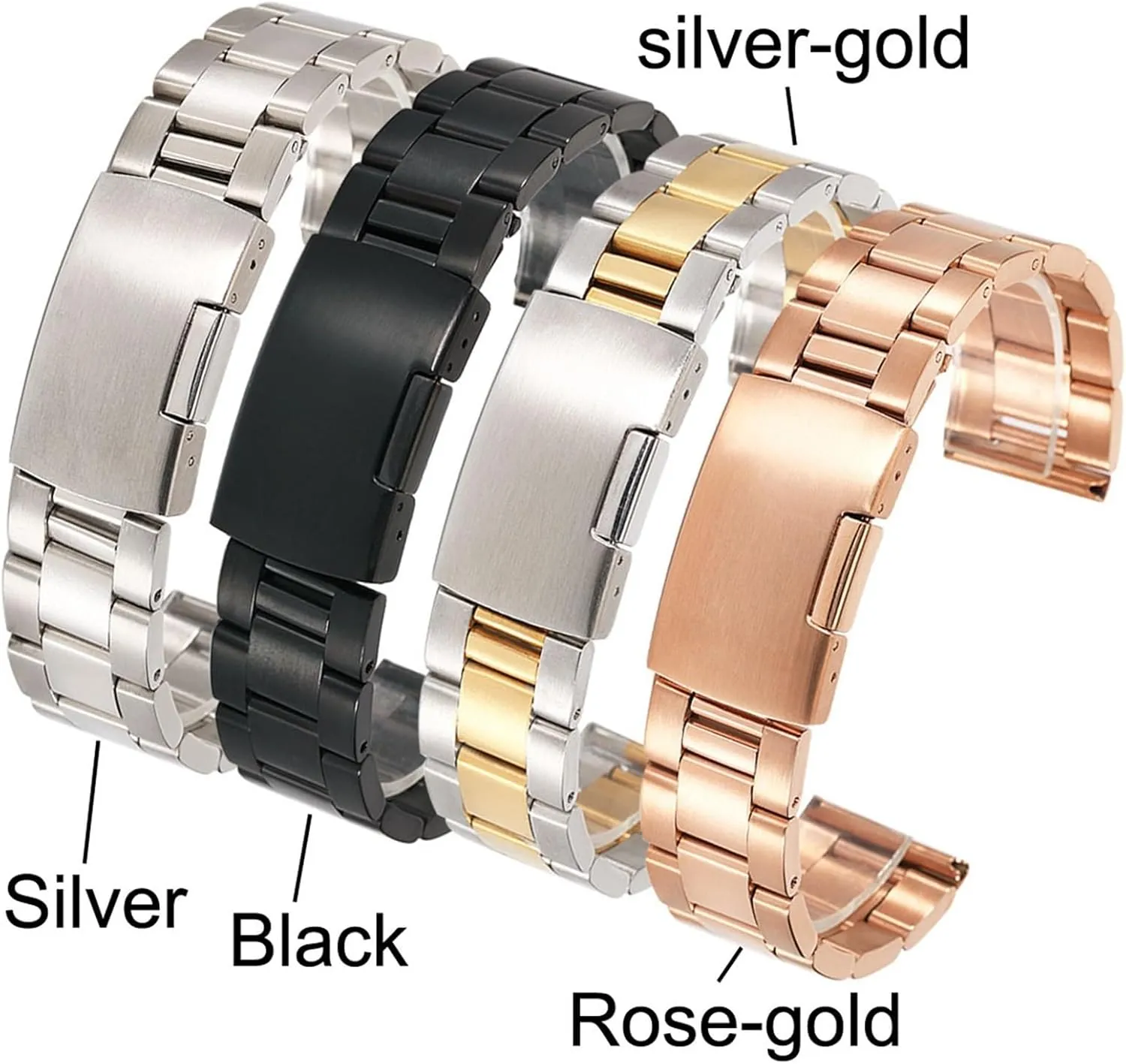 Steel Watch Band 18mm 20mm 22mm 24mm 26mm Solid Classic Metal humility embargo perceptive dismember bed Strap Watchband Stainless 