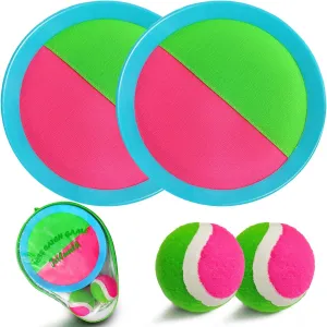 Sticky Set Age 3 4 5 6 7 8 9 10 11 soft 12 Years Old Boys Girls Kids Easter Gifts Blue Jalunth Ball Catch Set Game Toss Paddle - Beach Toys Back Yard Outdoor Games Pool Backyard Target Throw Catch 