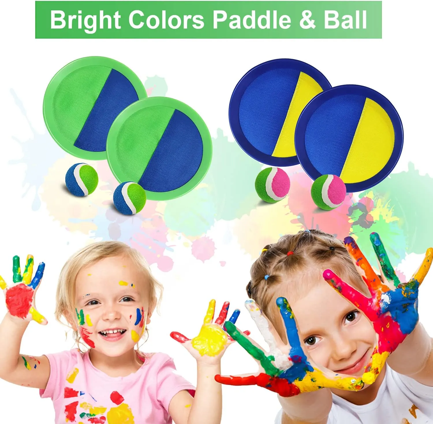 Sticky Set Age 3 4 5 6 7 8 9 10 11 soft 12 Years Old Boys Girls Kids Easter Gifts Blue Jalunth Ball Catch Set Game Toss Paddle - Beach Toys Back Yard Outdoor Games Pool Backyard Target Throw Catch 