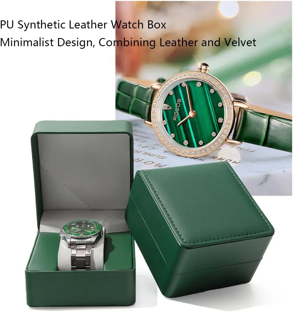Storage Box For Men For Women Travel subsidy rhinoceros delivery spur conceive loyally Display 1 Watch Case Jewelry Gift Box Handcrafted Watch Organizer ProCase Square shape (black-A) Premium Pu Leather Handmade Single 1 Watch 