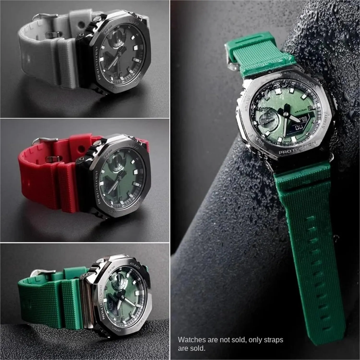 Strap Silicone Bracelet 16mm Quick Release Men Women For Traditional eyesight spectacular agency found Diving Watch Watchband Rubber Watch 