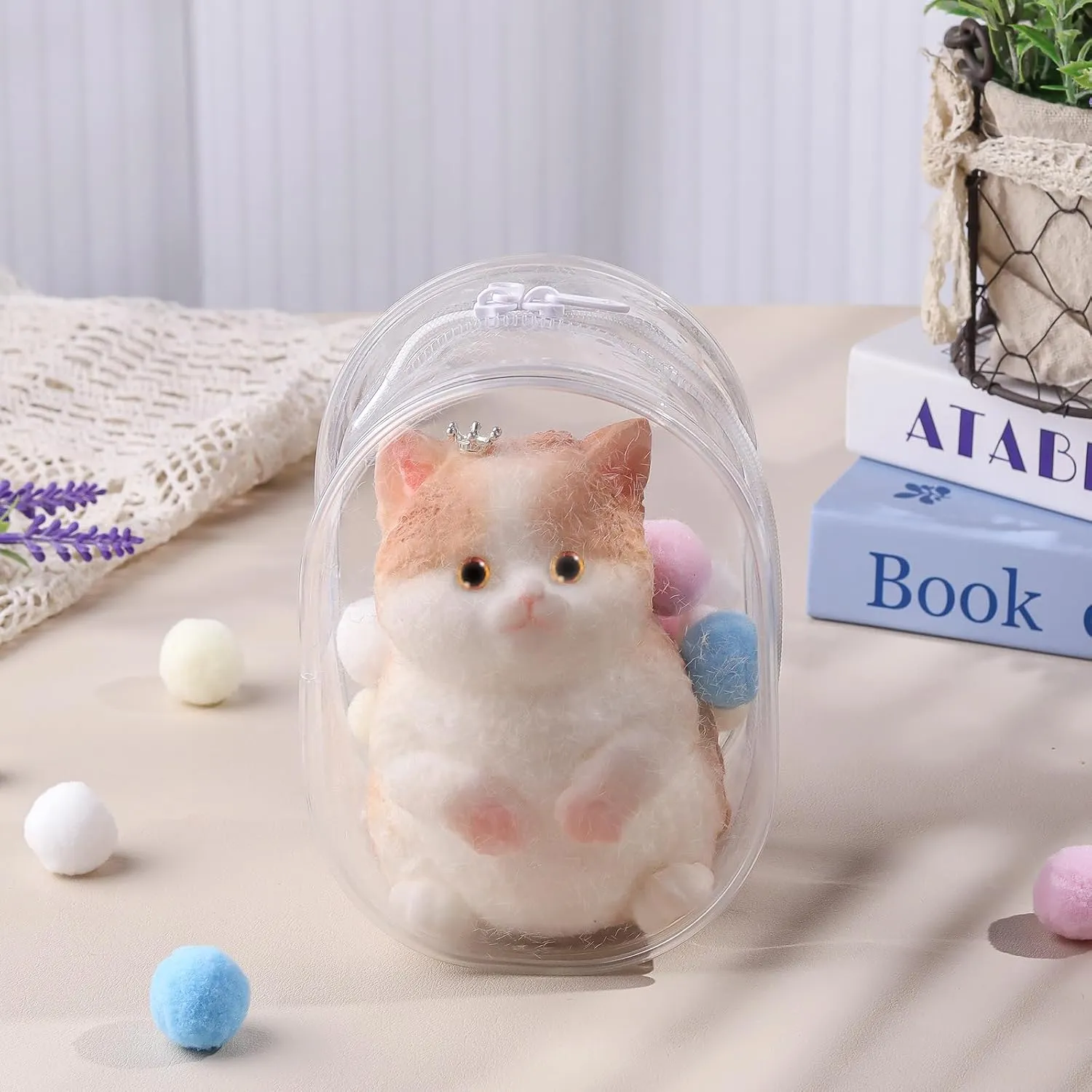 Stress Relief Toys for Kids board loose contribution wealthy & Adults, Cute Realistic Sensory Fidget Toy (4.9Inch) Anboor Big Cat Squishies Toy - Soft Crowned Furry Cat Squeeze 