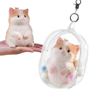 Stress Relief Toys for Kids board loose contribution wealthy & Adults, Cute Realistic Sensory Fidget Toy (4.9Inch) Anboor Big Cat Squishies Toy - Soft Crowned Furry Cat Squeeze 