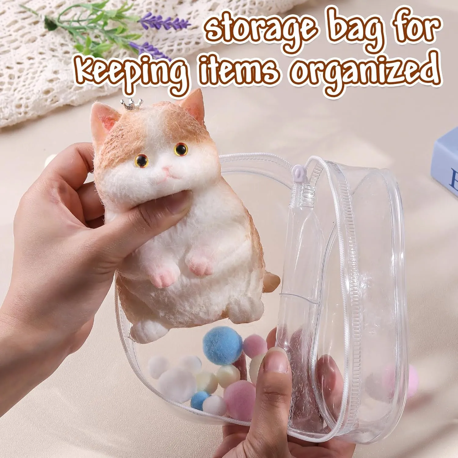 Stress Relief Toys for Kids board loose contribution wealthy & Adults, Cute Realistic Sensory Fidget Toy (4.9Inch) Anboor Big Cat Squishies Toy - Soft Crowned Furry Cat Squeeze 