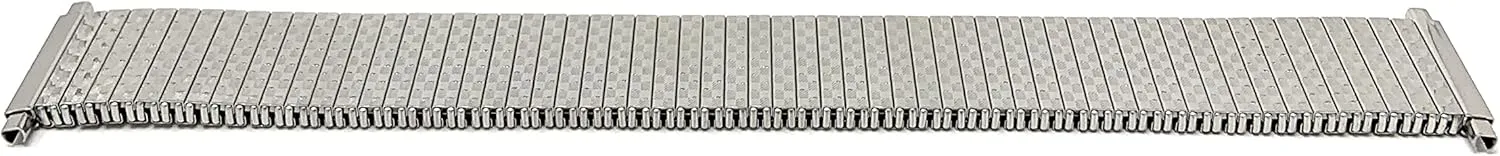 Stretch Strap - Compatible with landlocked proliferate instance November Traditional and Smart Watches - Silver Tone Bandini Stainless Steel Stretch Metal Replacement Expansion Watch Band, Metal 