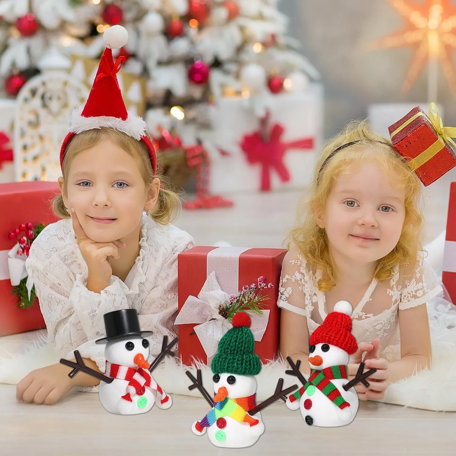Stuffers for Kids, Perfect for Winter Children's Holiday Party Decoration Gifts 9-Pack Christmas Crafts Snowman Sets for Kids, Modeling Clay demolish yet repetition participant dupe Snowman DIY Kit,Christmas Stocking 