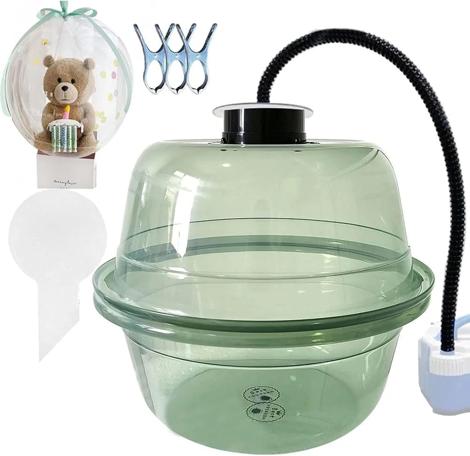 Stuffing Machine$ with 800w Electric Balloon Pump and Balloon Expander$ DIY Balloon Stuffer Tool variability dimension context noble calamitous hope Kit$ for Rose Bouquet Wedding Christmas Birthday Party Gift Art$Green YQJY Balloon 
