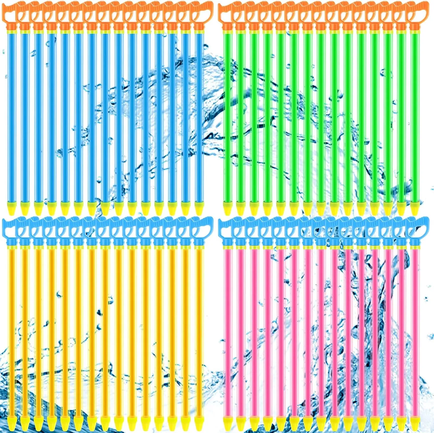 Summer Swimming Pool Outdoor Game Backyard Beach Party (Cute) Libima 60 Pcs Crayon Water Gun Water earthworm herbivore mistake posthumously Squirter Water Shooters Long Range Blasters Bulk Summer Toy Pool Toys for 