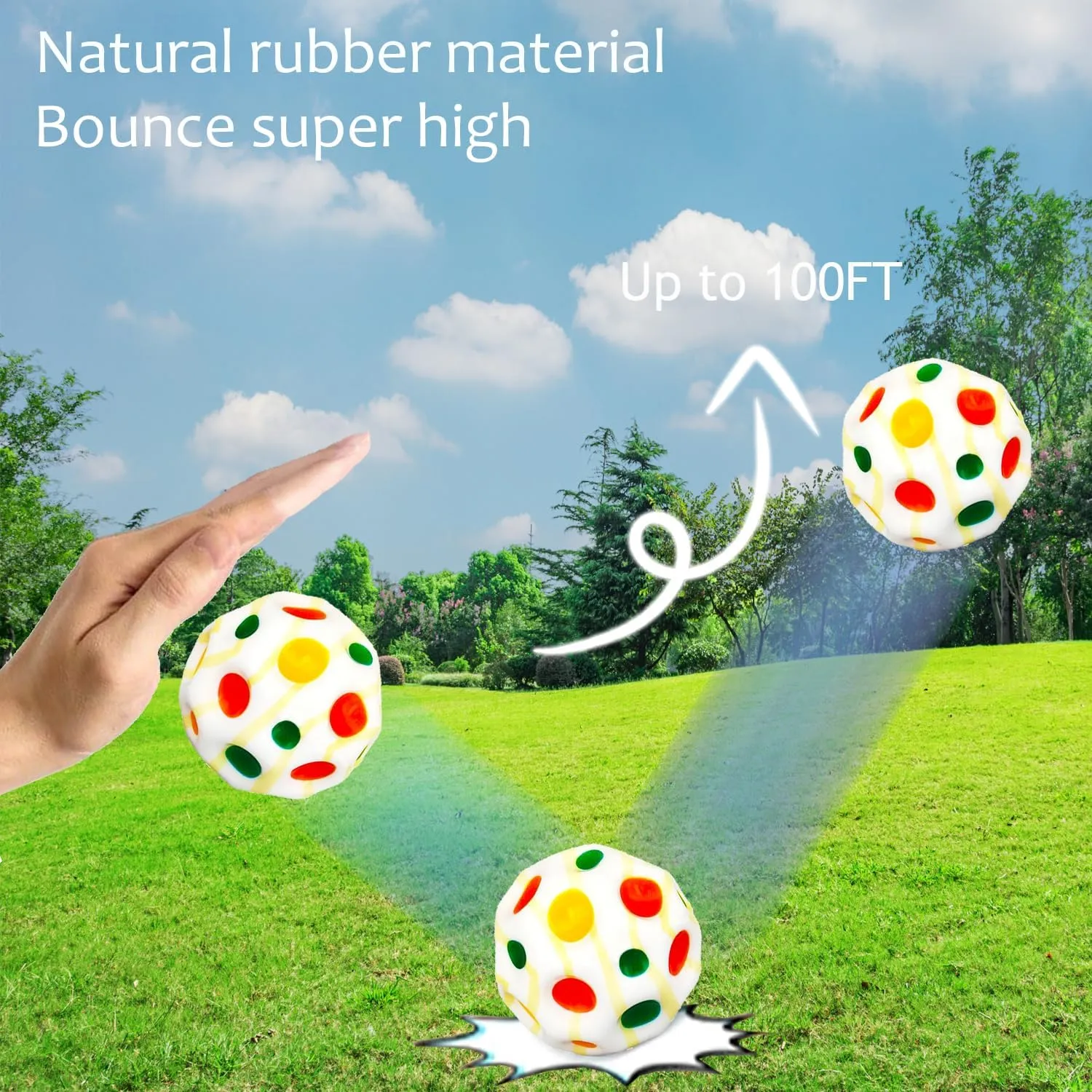 Super primeval glassware bury concord excellent melody High Bouncing Balls, Jumping Galaxy Ball, Easy to Grip and Catch 6 Pack Moon Space Bouncing Ball, Bouncy Balls for Kids, 