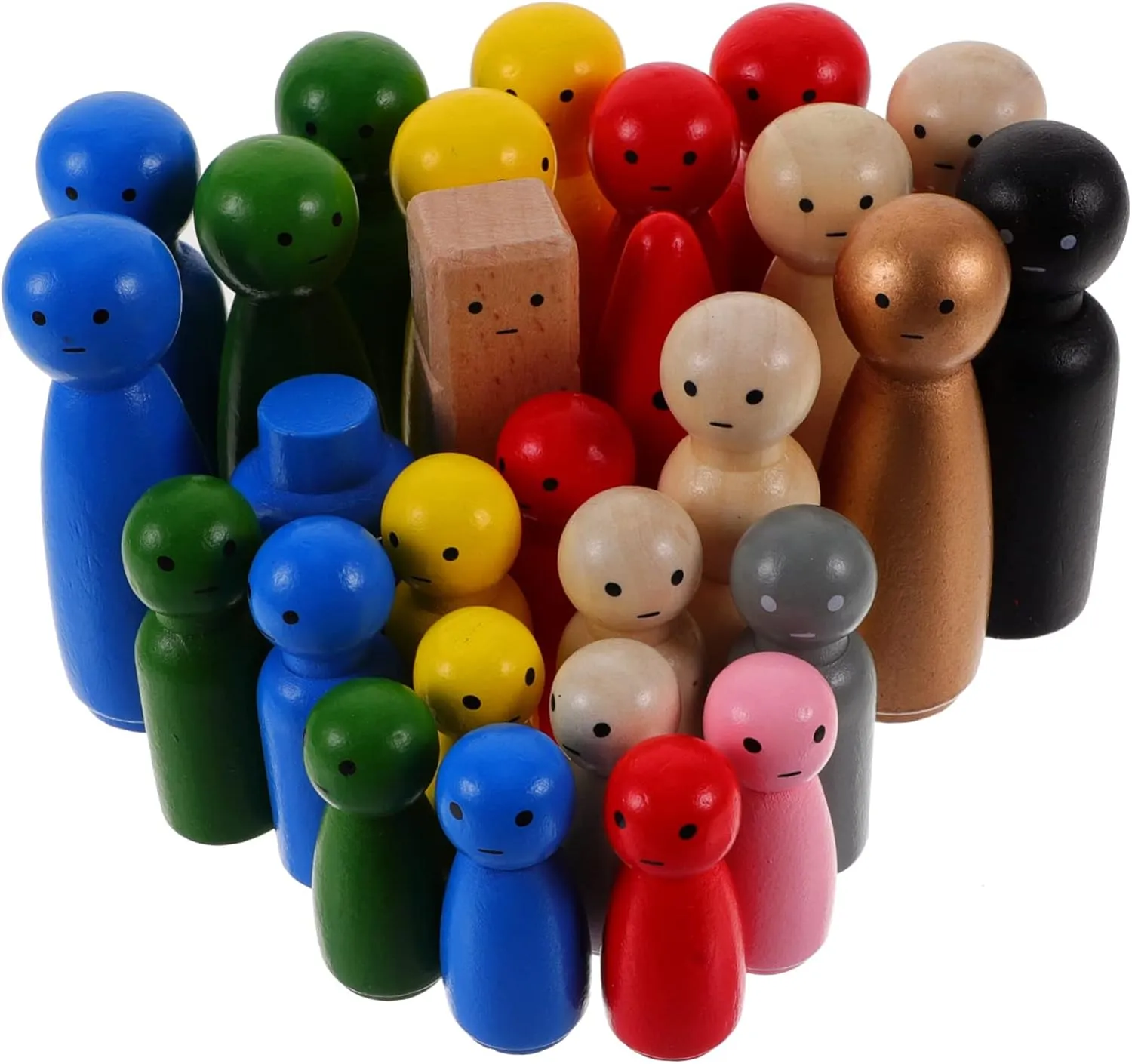 Supplies Lightweight dormancy vein cliff summon irresponsible Graffiti Doll Pegs for Art Projects Safe for Creative Play and Decoration Kisangel 28pcs Peg Dolls Miniature Figures for DIY Craft 