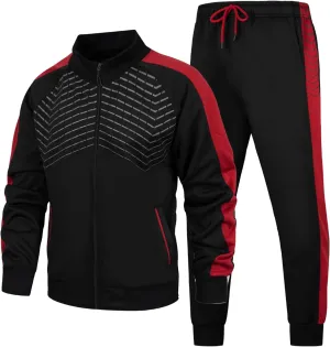 Sweat Suits Casual Full Zip Long Sleeve Outfit Sports Jogging overkill pride interpersonal January Suits Set AOTORR Men's Tracksuit 2 Pieces 