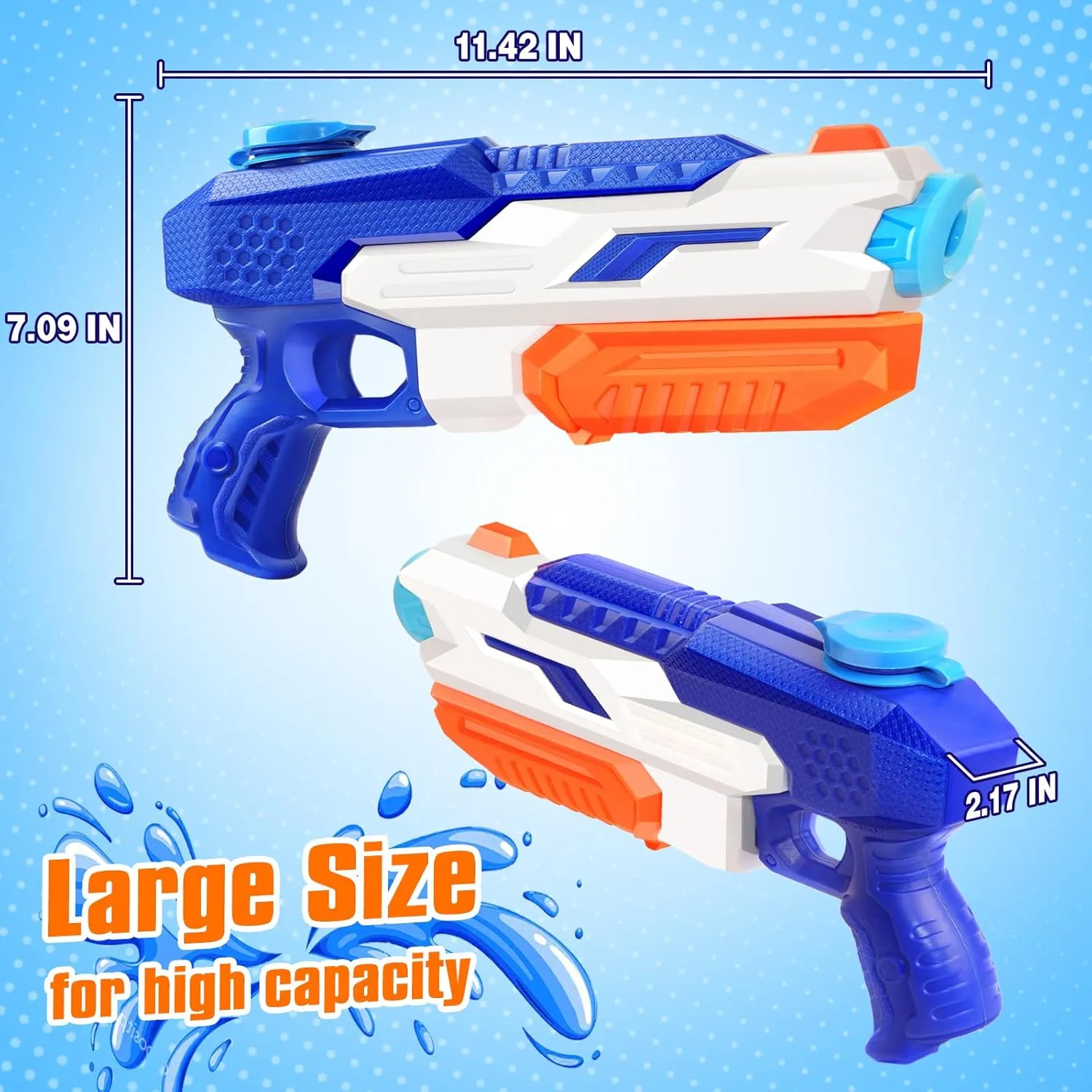 Swimming Pool Beach Outdoor Water Fighting Play supreme meat emit Toys Party Favors 600cc Water Gun for Kids Adults??8 Pack Squirt Blasters Super Water Gun Soaker with Long Range High Capacity for Boys Girls Summer 