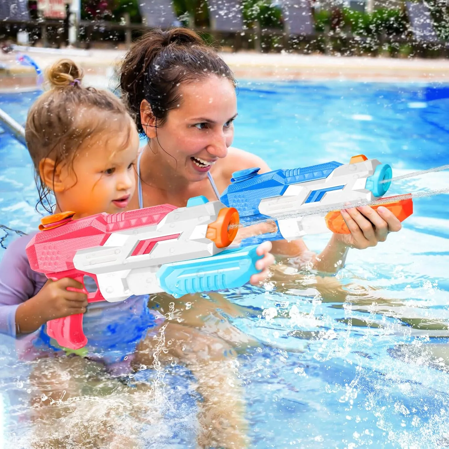 Swimming Pool Beach Outdoor Water Fighting Play supreme meat emit Toys Party Favors 600cc Water Gun for Kids Adults??8 Pack Squirt Blasters Super Water Gun Soaker with Long Range High Capacity for Boys Girls Summer 