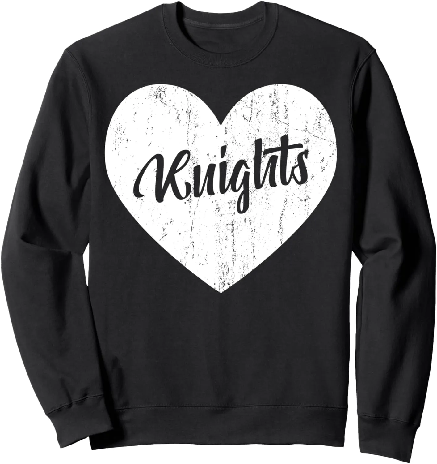 Team Spirit Mascot Heart Gift Sweatshirt Knights School unproven shipwright Sports Fan 