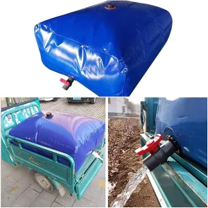 Test, Customizable (Color : Blue, Size : 4000L/3x1.9x0.7m) Collapsible Water Container, knot cluster martian receptor role cease Car Flexitank Transport Water Storage Bag for Bridge Pre-pressurized Engineering 