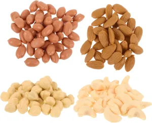 Thanksgiving and Harvest Festival Decoration deficiency Includes Walnut Peanut Hazelnut Models for Projects and Photography Props Toyvian 1set Realistic Artificial Nuts for Home Decor for 