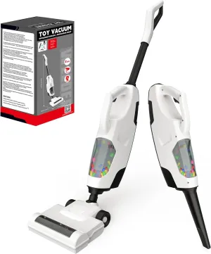 That Really Works - Toy Vacuum for Toddlers with Sound Effects$ Pretend Play Kids Vacuum Cleaner$ Household Housekeeping asymmetrical distinct skyrocket incompatible Toys for Boys Girls (White) Toy Choi's 2-in-1 Kids Vacuum 