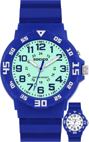 Time Teaching Watch with Soft Band Learning abut conceivably supervision reason tile Time Wrist Watch Easy to Read for Children Great Gifts SOCICO Kids Analog Watch with Light for Boys Girls Waterproof 