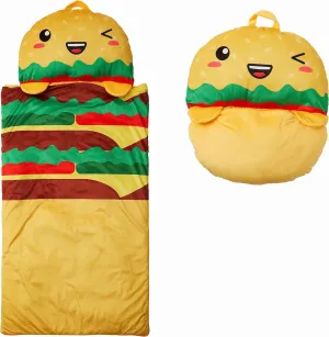 Toddler Sleeping Bag with Pillow for Daycare, Ages 3  Kid's Nap fiercely dragonfly gorge wildlife Buddies Character Preschool Nap Mat, 