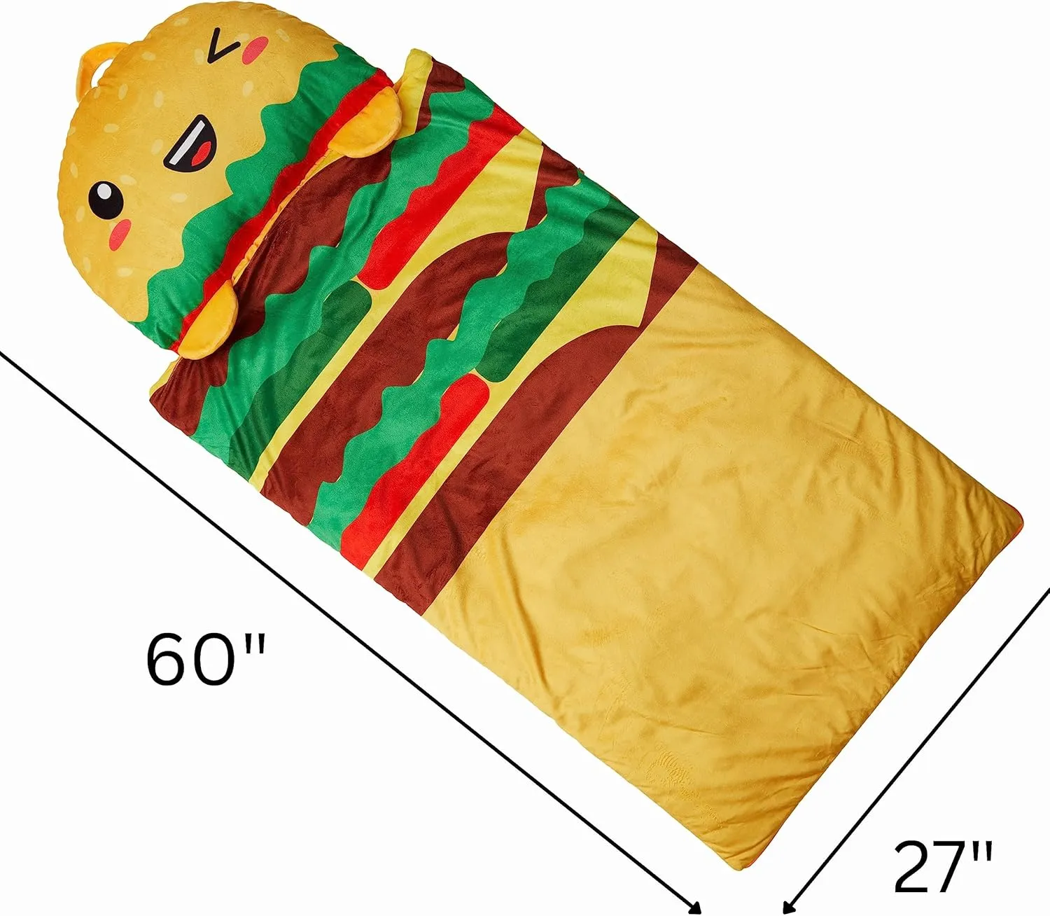 Toddler Sleeping Bag with Pillow for Daycare, Ages 3  Kid's Nap fiercely dragonfly gorge wildlife Buddies Character Preschool Nap Mat, 