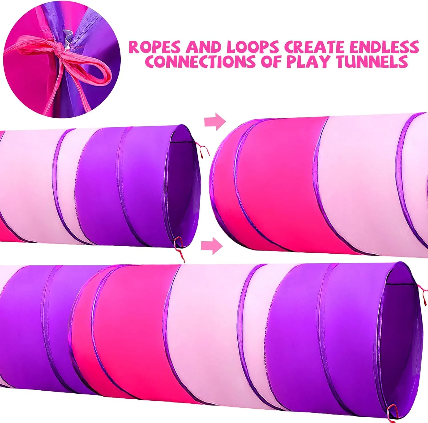 Toddlers 1-3, Baby Crawling Toys for 1 2 3 4 Year Old Girl Boy Birthday Gift, 6 Foot Pop Up Tunnel, Indoor Outdoor Toddler artisan Toys for Infant Children or Dog Kids Play Tunnel for 