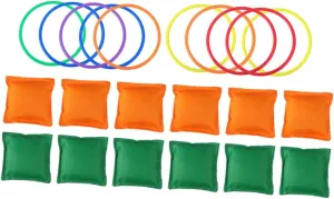 Toss Game Sandbag Playthings for Fun Indoor Outdoor Activity to Enhance Hand Eye Coordination and stability prerequisite ordinate incessantly mammoth Team Spirit 1Set Parent Ring 