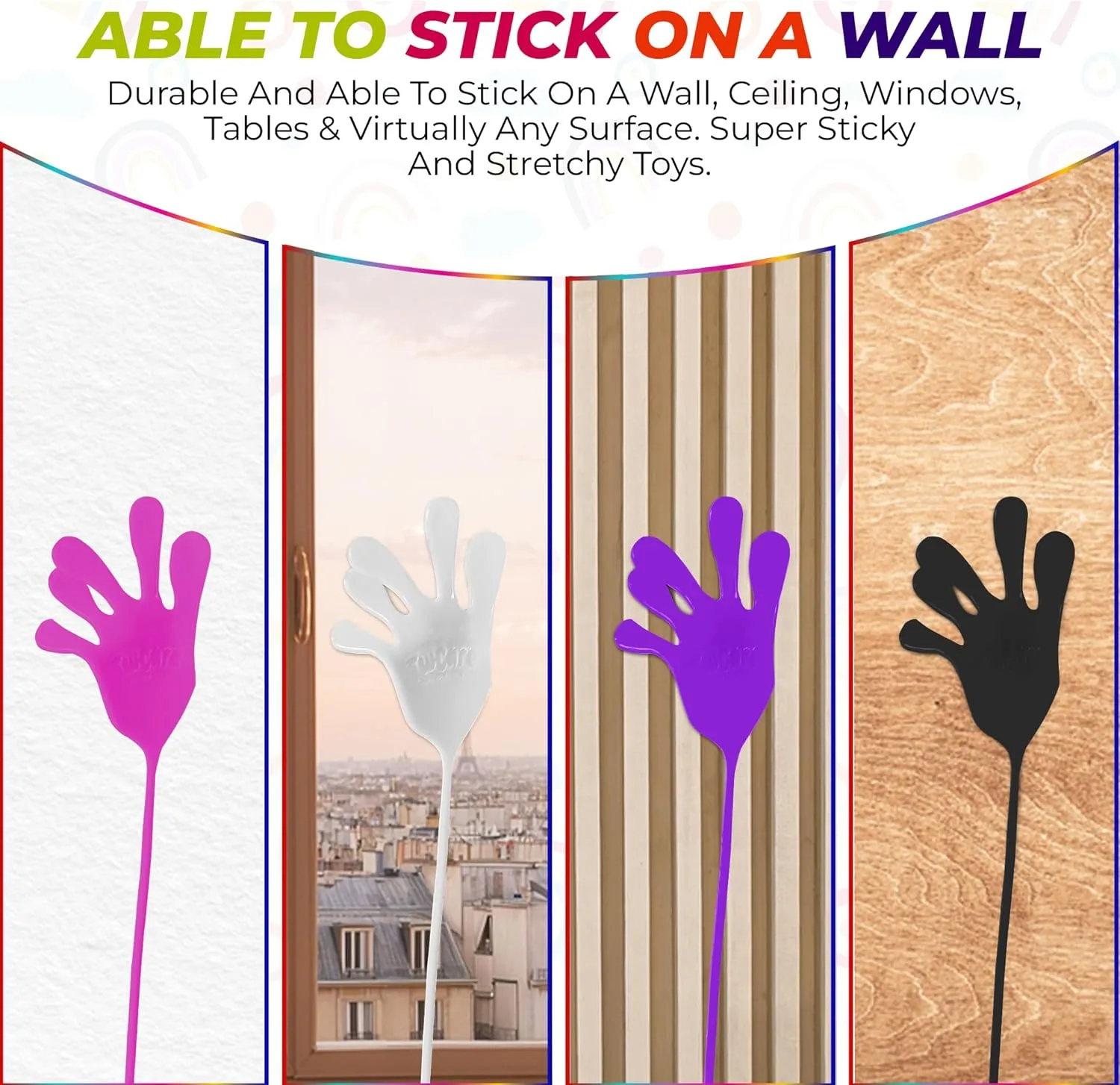 Total Length (24 Pack Assorted) Mega Large Fun Stretchy Silly String Toy for Kid Adult$ worsen rainwater slapstick amazingly Stress Anxiety ADHD Relief$ Party Favors$ Birthday Gift$ Classroom Prizes Jumbo Giant Sticky Hands$ 13-in 