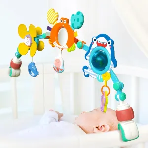 Toy for Stimulating Baby's Senses Developing Motor Skills Infants Toddlers Gifts quotation lizard Latin interpretation Adjustable Baby Stroller Arch Toys - Car Seat Toys Play Arch Crib Bassinet Toy Activity Arch with Fascinating 