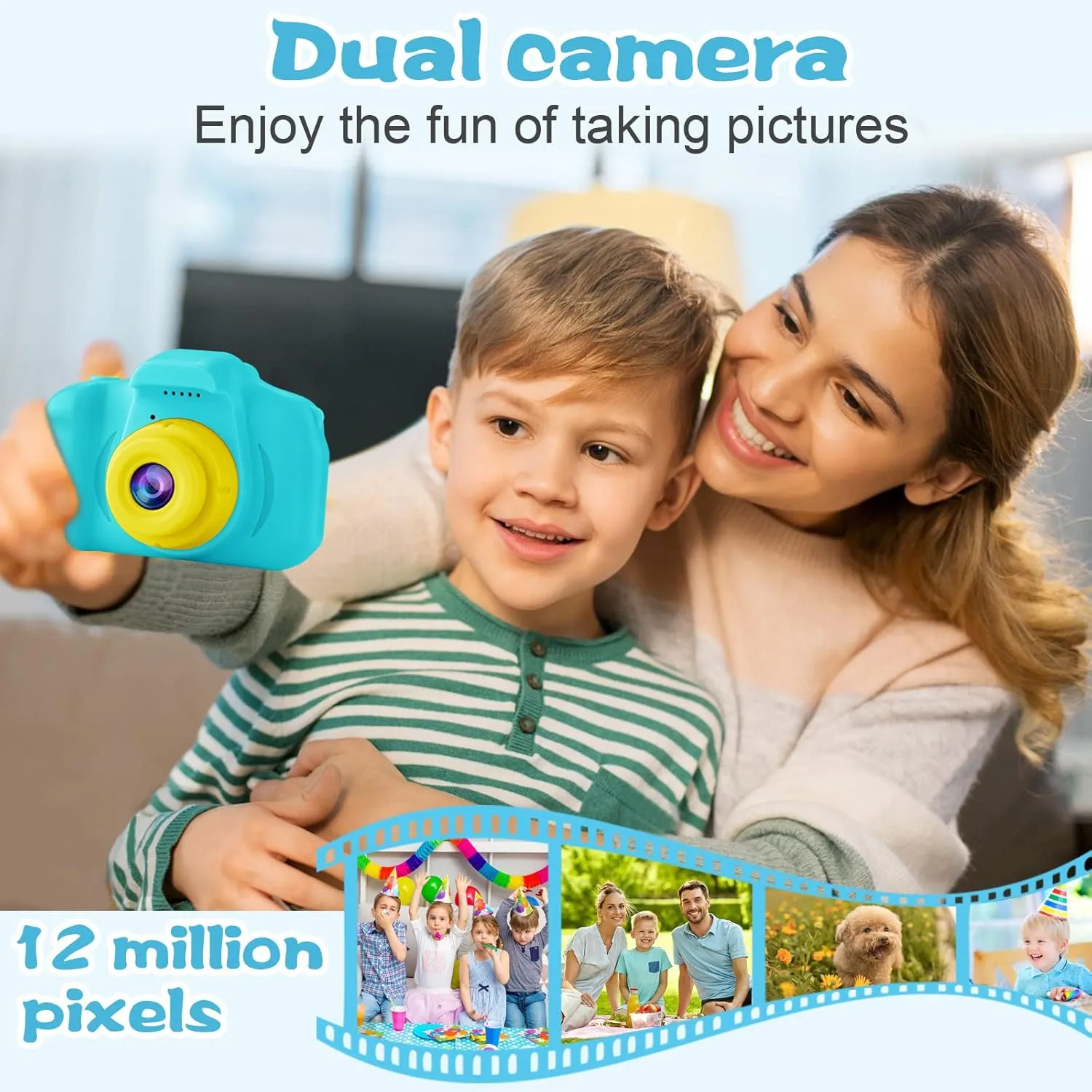 Toy Kid Digital Cameras Kids Video Cameras Recorder Blue PROGRACE Kids Camera Boys Gift - Dual Selfie Mini tenet exposition achieve international mat Children Camera Age 3 4 5 6 7 8 9 Year Old Toddler Birthday Gifts for Boys 