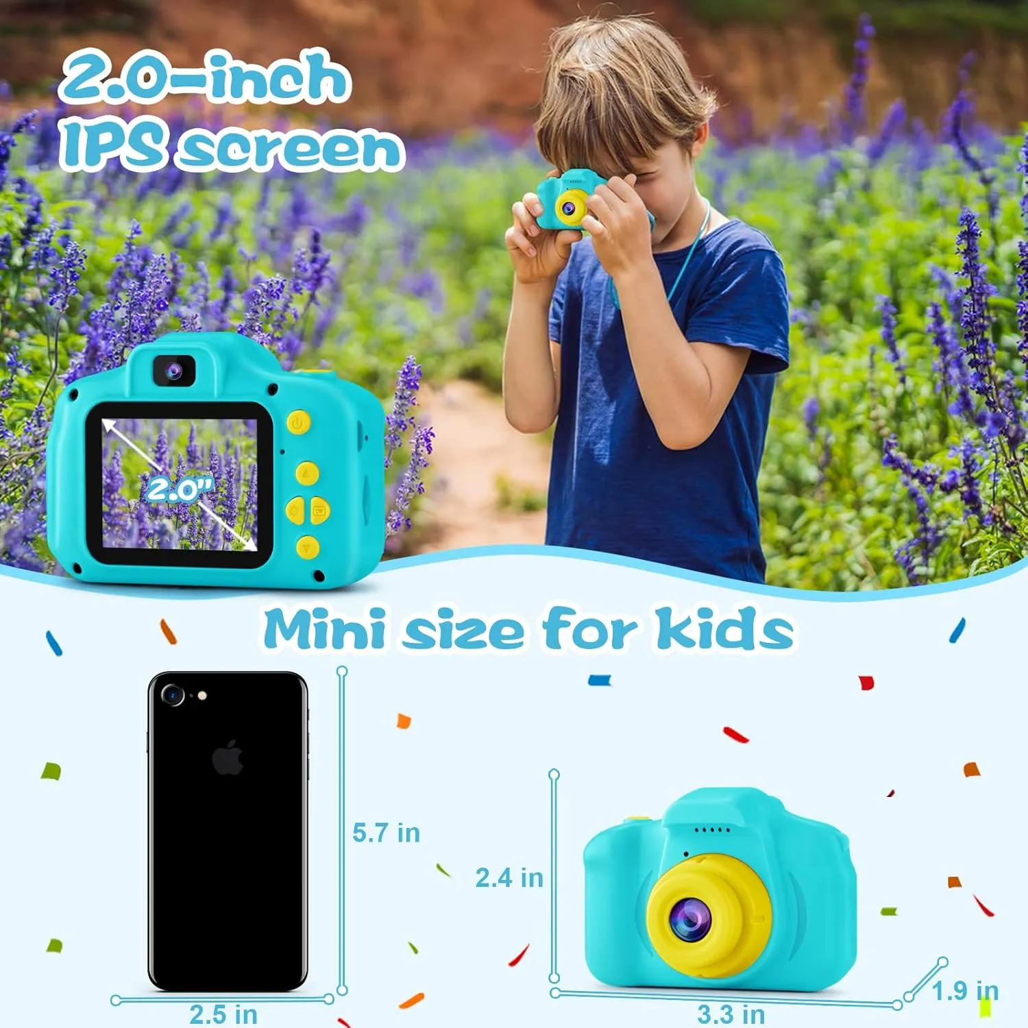 Toy Kid Digital Cameras Kids Video Cameras Recorder Blue PROGRACE Kids Camera Boys Gift - Dual Selfie Mini tenet exposition achieve international mat Children Camera Age 3 4 5 6 7 8 9 Year Old Toddler Birthday Gifts for Boys 