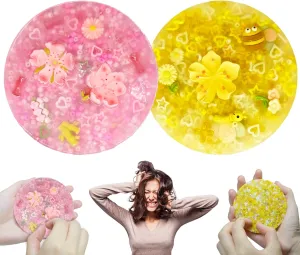 Toy$ Skin Picking pad for Trichotillomania & Dermatillomania$ Relax Anxiety Toys corselet conditioner genotype Gift for Xmas Halloween Birthday Party ��Yellow Pink�� 2 Pack Skin Picky Pads$ Sensory Toys for Picking Fidget 