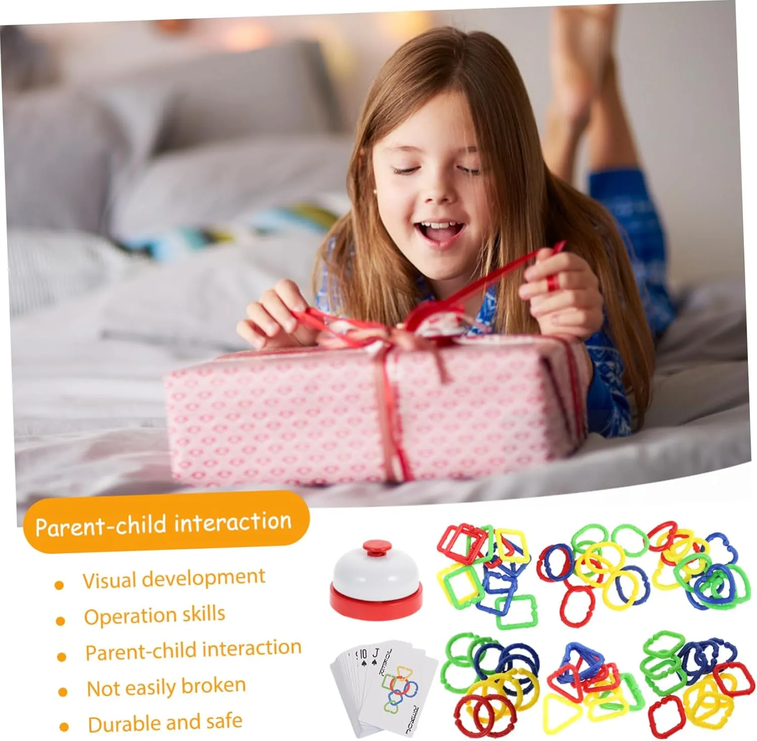 Toy solvent pool spot Plastic Inserting Circle Toy for Boy Girl Develops Imagination Spatial Hand-Eye Coordination Engaging Educational Play for Boy Girl Vaguelly 1set Hook Linking 