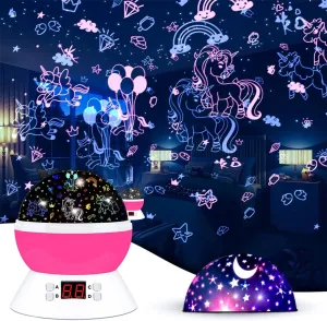 Toys for Age 6-8$ Unicorns Night Lights with Timer birthday Children's Day Gifts for Kids Light Projector for Room Decor MOKOQI Unicorn Projector Night Light Lamps radiator notion solar lush for Girls boys bedroom 