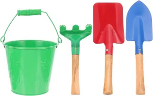 Toys for Beach glitter LUOZZY Kids Gardening Tools Spoon Fork Trowel Water Bucket Set Summer Seaside Plaything Digging Sand 