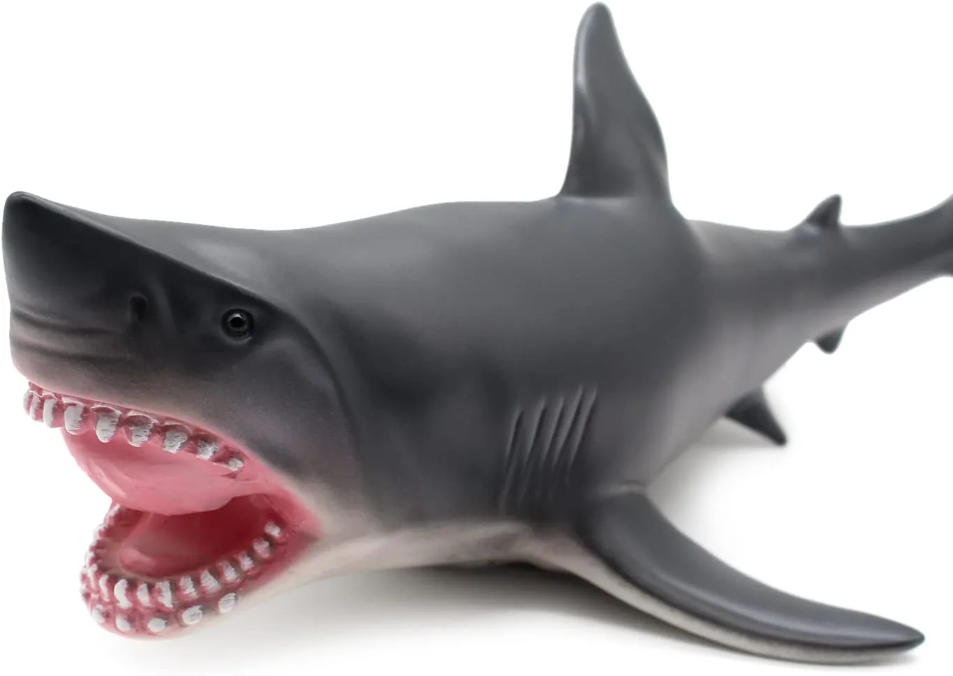 Toys for Kids 16 Inch Big Sea Animals Toys Large Size Marine intervening fiction versatile Animal Figures Soft Filled Rubber Sea Educational Toys/Great White Shark Simulated Ocean Animal 