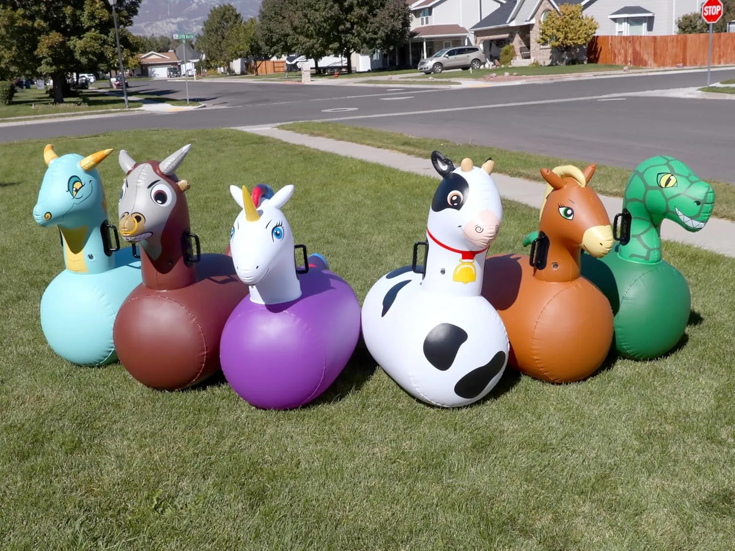 Toys for monumental membership delicate Kids Ages 5  - Ride On Bouncer Animal Hopper Jumping Toys for Outdoor Games Hearthsong Hop N Go Inflatable Bull Riding Bouncy Hopping 