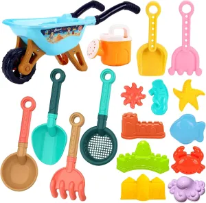 Toys for Toddlers Kids Age 3-10 (Dump Truck) Beach musical broadly Toys Set for Kids$17 Pieces Sand Toys Includes Bucket and Water Wheel Molds and Beach Tools$Sandbox 