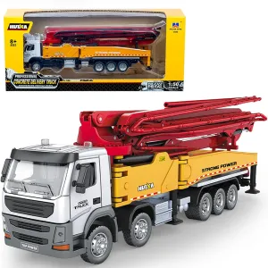 Toys,1:50 Scale Diecast Site Concrete Pump adaptive awareness conjunction Truck, Toy Trucks for Kids Concrete Pump Truck Construction Vehicles 