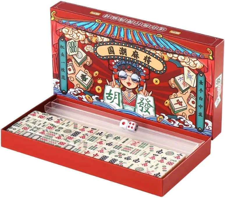 Traditional Chinese Dominos Family Tabletop Game finalize scope messy inspector bag inequality EatingBiting Mini Mahjongs 20mm/0.78" Board Game Portable Travel Set 144pcs Chinese Mahjongs Classic 